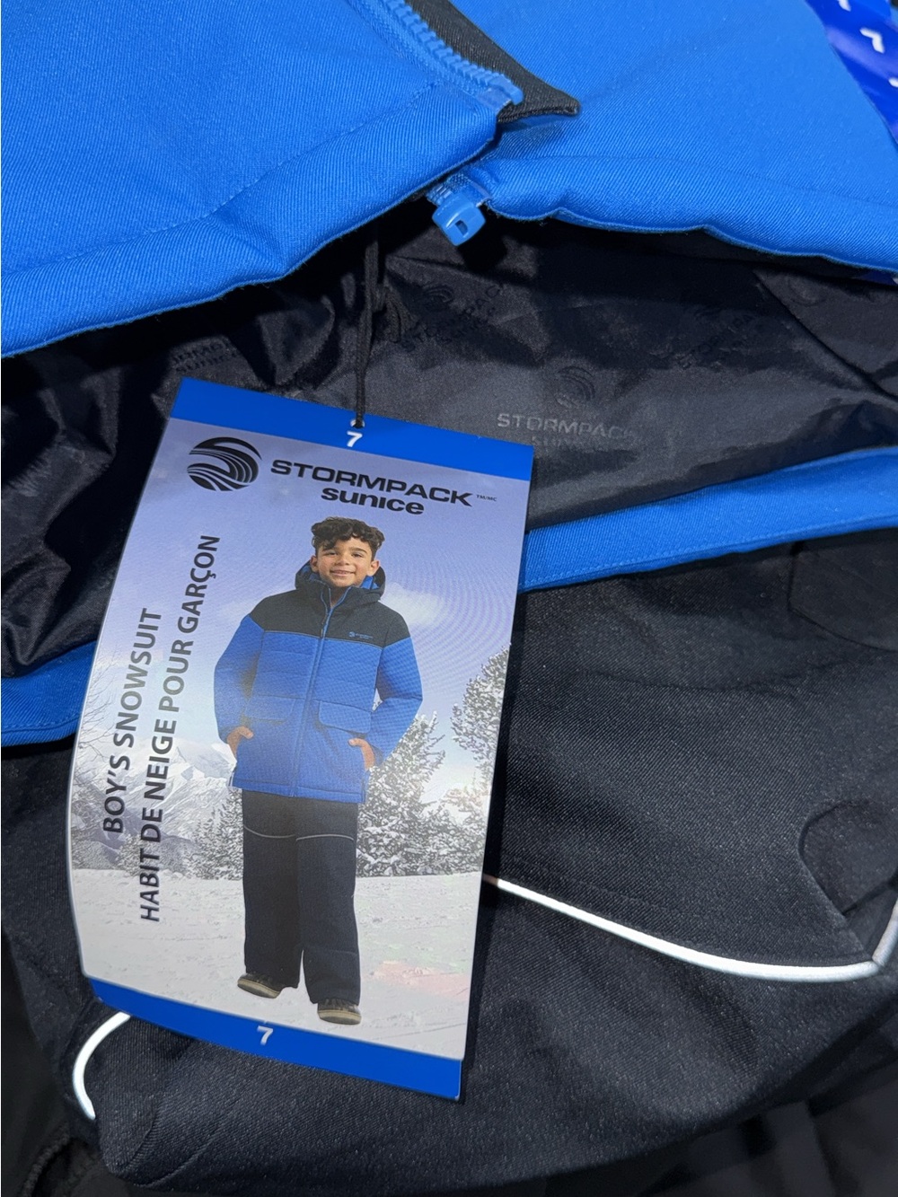 Stormpack Boys' Blue and Black Snow Suit Jacket